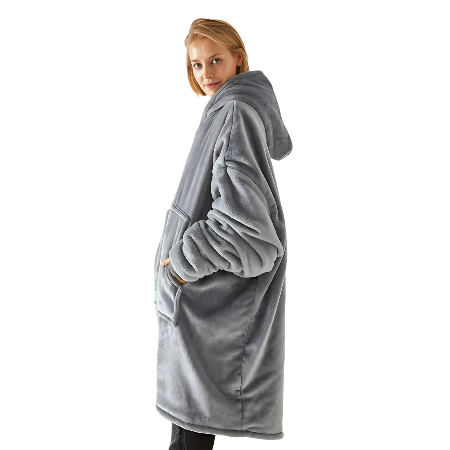 Ladies Dressing Gown Grey