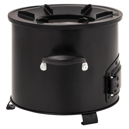 Camping Wood Stove Black 36x26x22.5 cm Metal