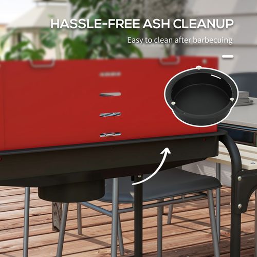 Charcoal BBQ Grill Trolley