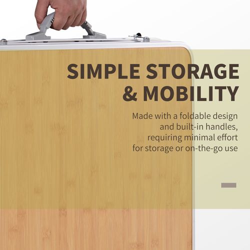 Folding Table Camping with side desk
