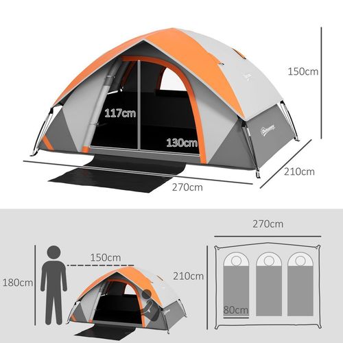 4 Man Waterproof Family Tent