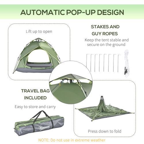 2 Man Pop Up Camping Tent