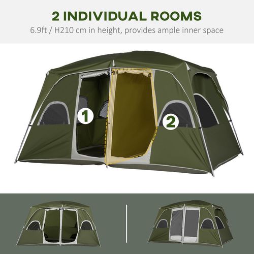 4-8 Person 2 Room Camping Family Tent