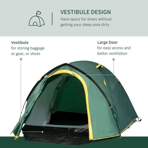 2-Man Camping Tent with Vestibule