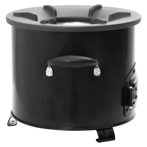 Camping Wood Stove Black 36x26x22.5 cm Metal