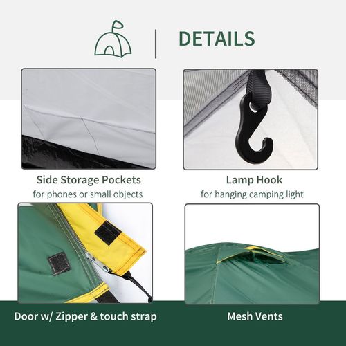 2-Man Camping Tent with Vestibule