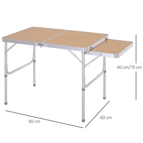 Folding Table Camping with side desk