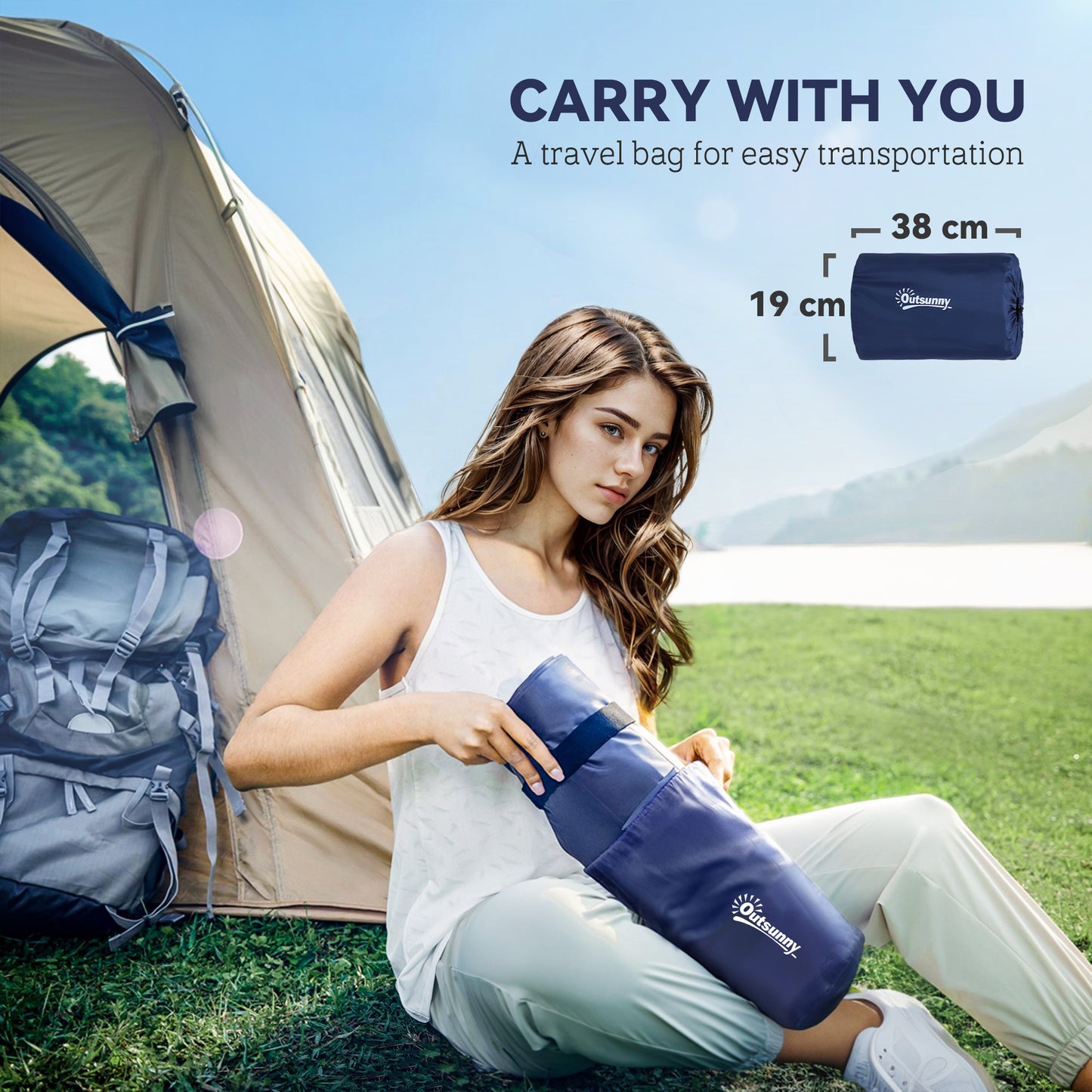 Inflatable Bed Double Camping Mattress