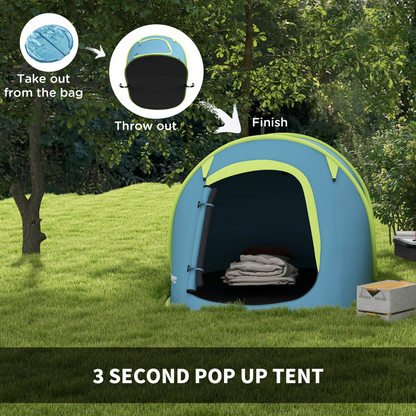 2 Man Pop Up Festival Tent Waterproof Wild Camping Hiking Backpacking Lightweight