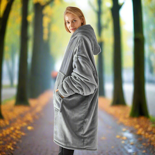 Ladies Dressing Gown Grey