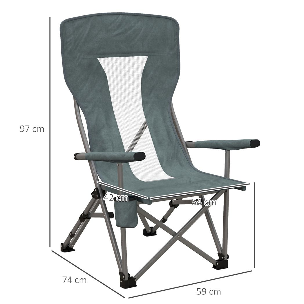 Folding Camping Chair with Cup Holder