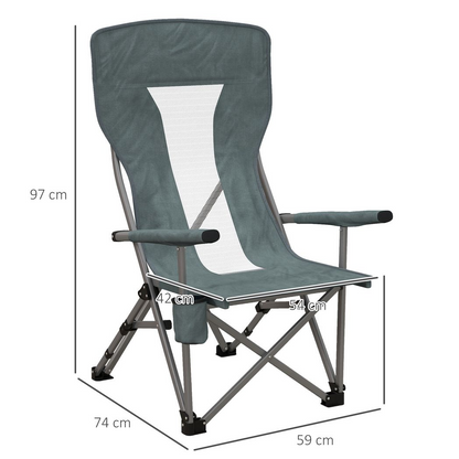 Folding Camping Chair with Cup Holder