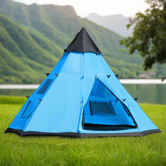 5-6 Man Large Family Tipi Teepee Camping Tent