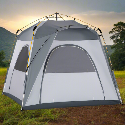 2-4 Man Pop-Up Tent Automatic Camping Family Backpacking Outdoor Shelter Hiking Festival
