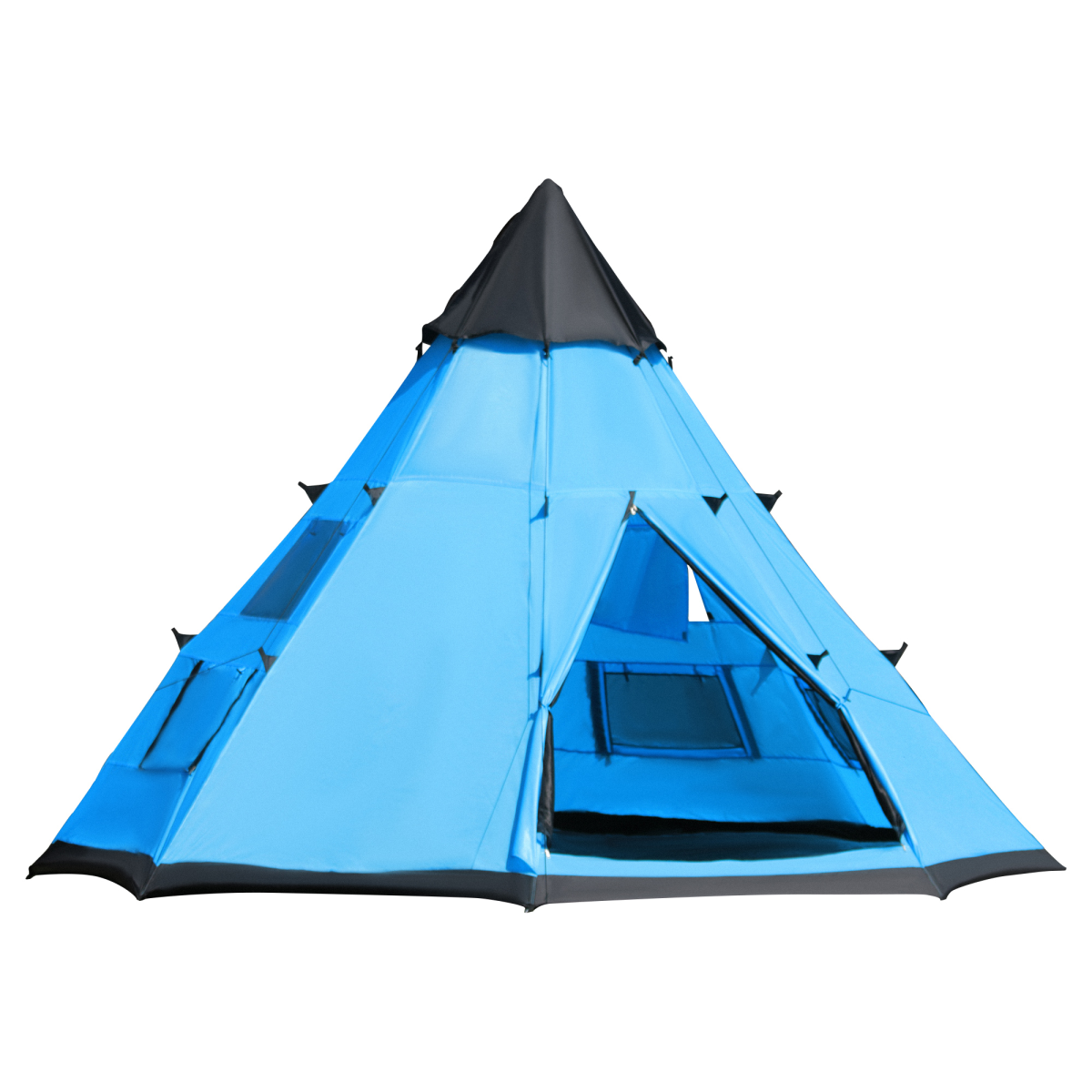 5-6 Man Large Family Tipi Teepee Camping Tent