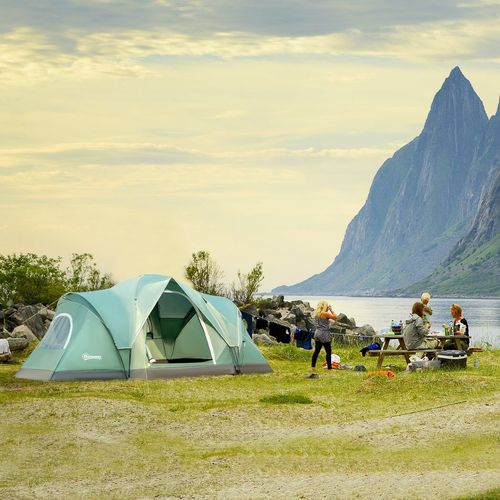 5-6 Man Family Camping Tent with Carry Bag