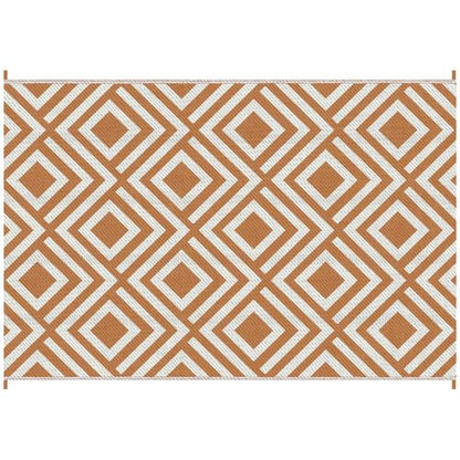 Reversible Outdoor Rug with Carry Bag for RV Camping Beach