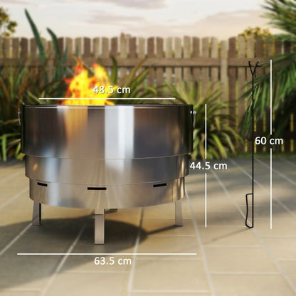 Round Fire Pit BBQ