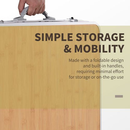 Folding Table Camping with side desk