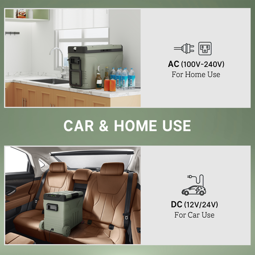 45L Fridge Car Refrigerator 12V Portable Freezer Cooler Camping Travel Campervan