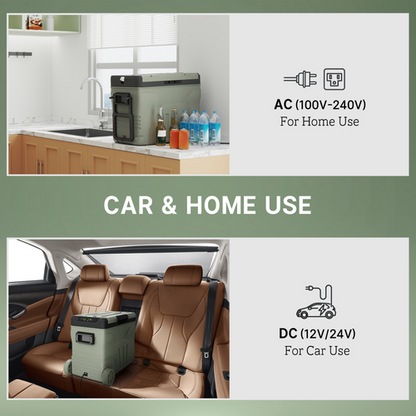 45L Fridge Car Refrigerator 12V Portable Freezer Cooler Camping Travel Campervan