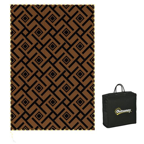 Waterproof Outdoor Rug with LED String Light