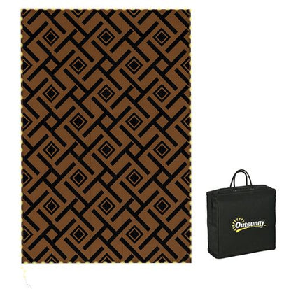 Waterproof Outdoor Rug with LED String Light