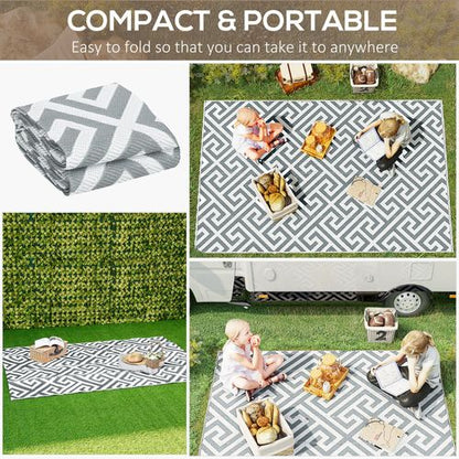 Reversible Outdoor Rug for RV Camping