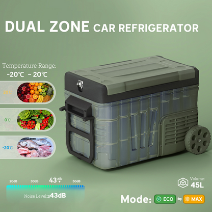 33L Fridge Car Refrigerator 12V Portable Freezer Cooler Camping Travel Campervan