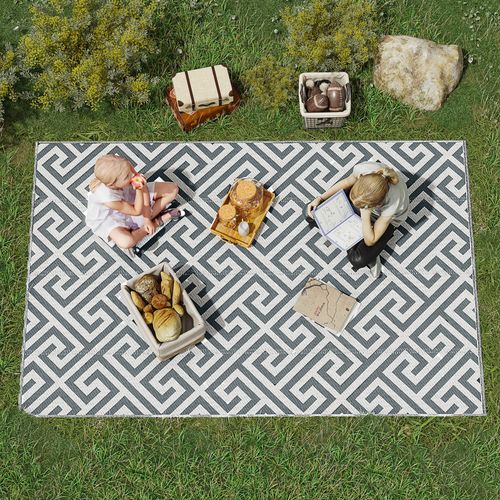 Reversible Outdoor Rug for RV Camping
