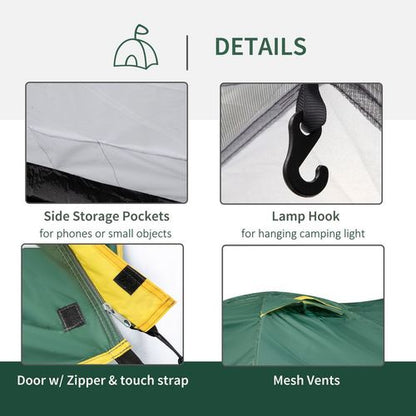 2-Man Camping Tent with Vestibule