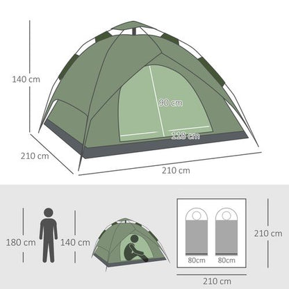 2 Man Pop Up Camping Tent