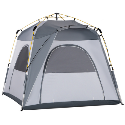 2-4 Man Pop-Up Tent Automatic Camping Family Backpacking Outdoor Shelter Hiking Festival