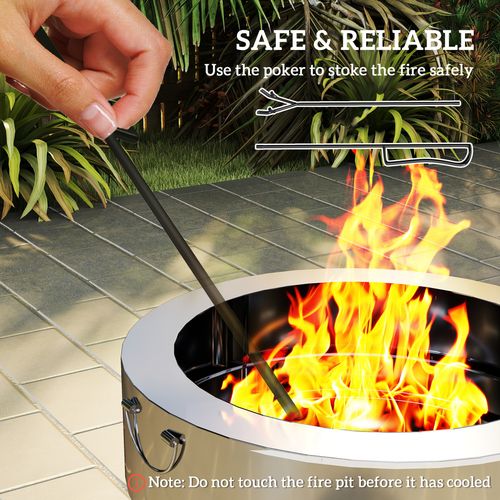 Round Fire Pit BBQ