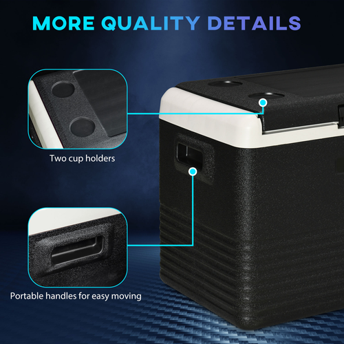 40L Fridge Car Refrigerator 12V Portable Freezer Cooler Camping Travel Campervan